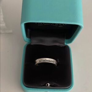 Authentic Tiffany 1837 ring in silver size 5.5